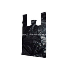 Schwarze Plastikverpackungsbeutel für Müll / Tresh